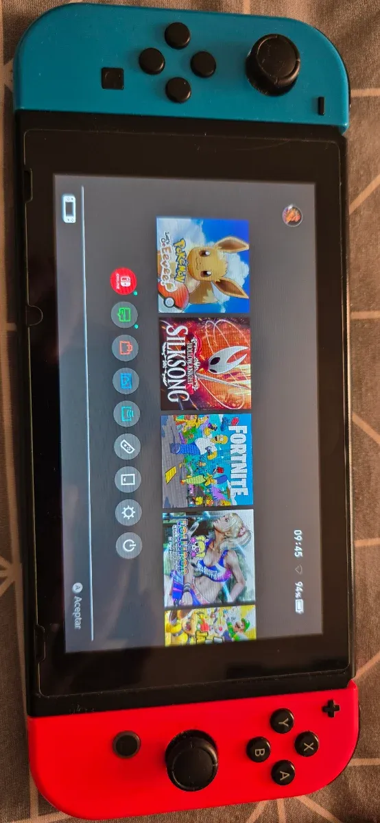 Nintendo Switch Completo Azul y Rojo