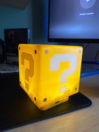 Lámpara Cubo Super Mario con Sonido
