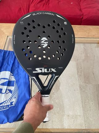 Pala de pádel Siux Black Carbon Pro Series