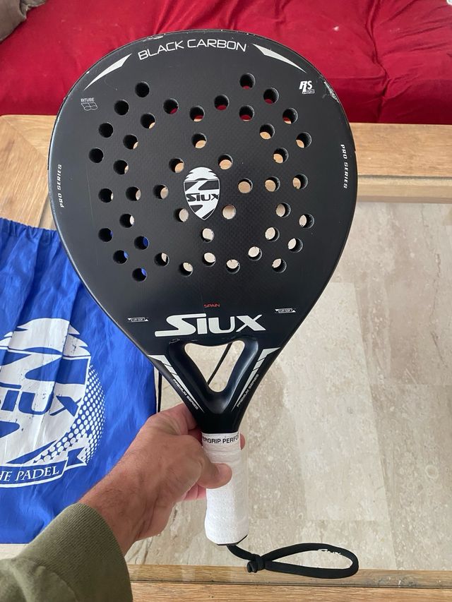 Pala de pádel Siux Black Carbon Pro Series
