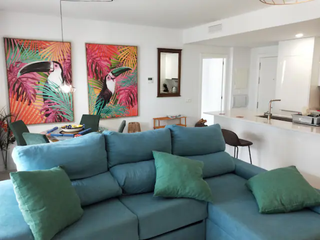 Sofá Chaiselongue Azul/Verde 2022