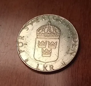 Moneda Sueca 1 Corona 1981