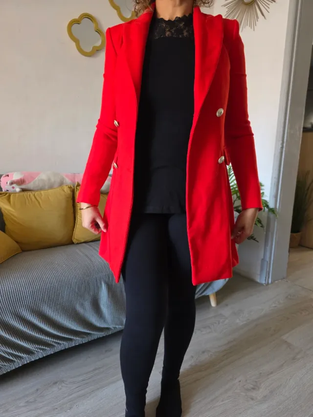 Chaqueta Zara Roja Talla S