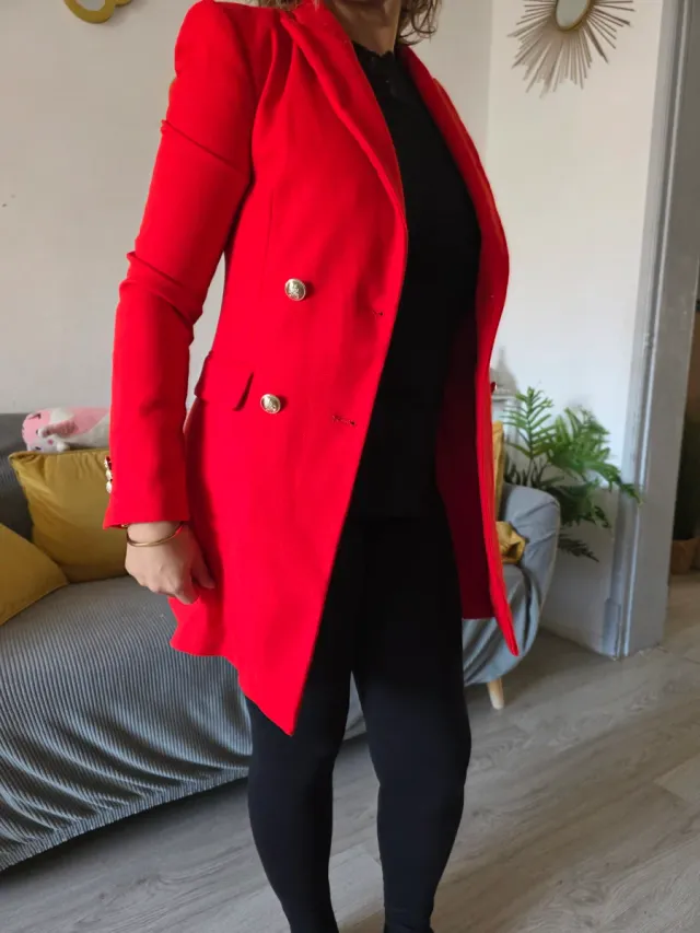 Chaqueta Zara Roja Talla S