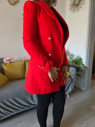 Chaqueta Zara Roja Talla S