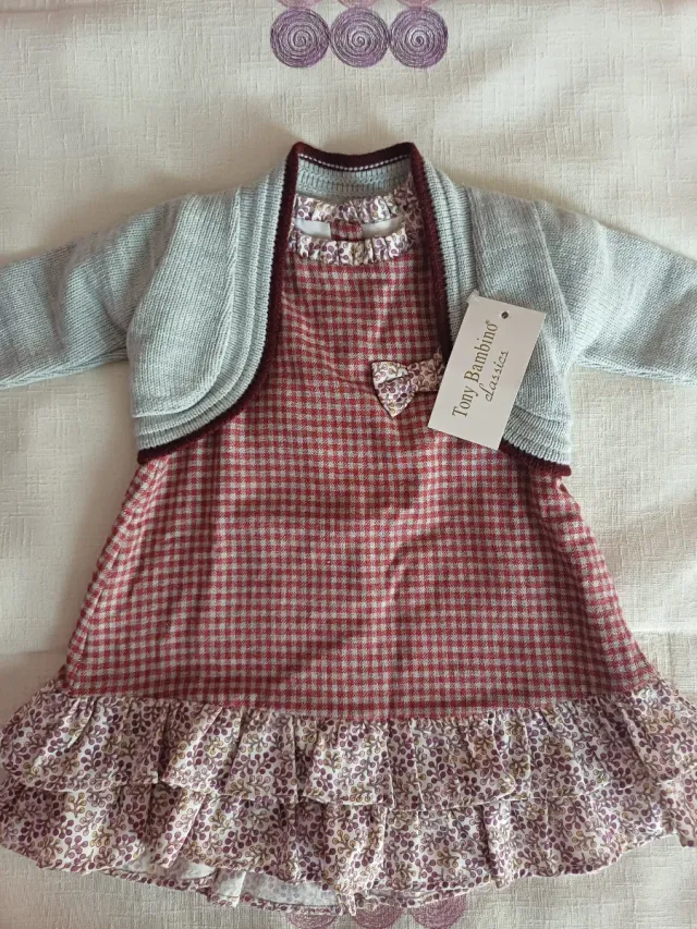 Vestido y rebeca bebé niña sin estrenar