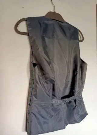 Traje DiPrego 3 piezas Gris Cuadros