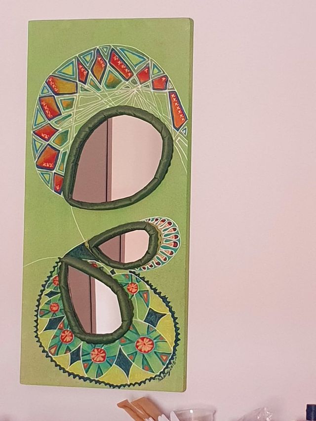 Specchio Decorativo Verde Originale