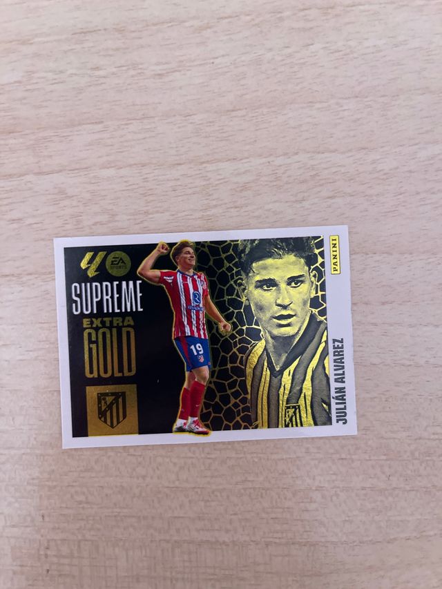 1 Cromo Supreme Extra Gold Atlético de Madrid