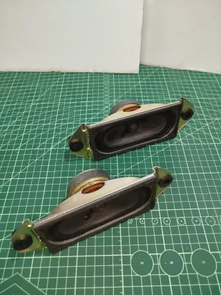 Pareja de altavoces rectangulares