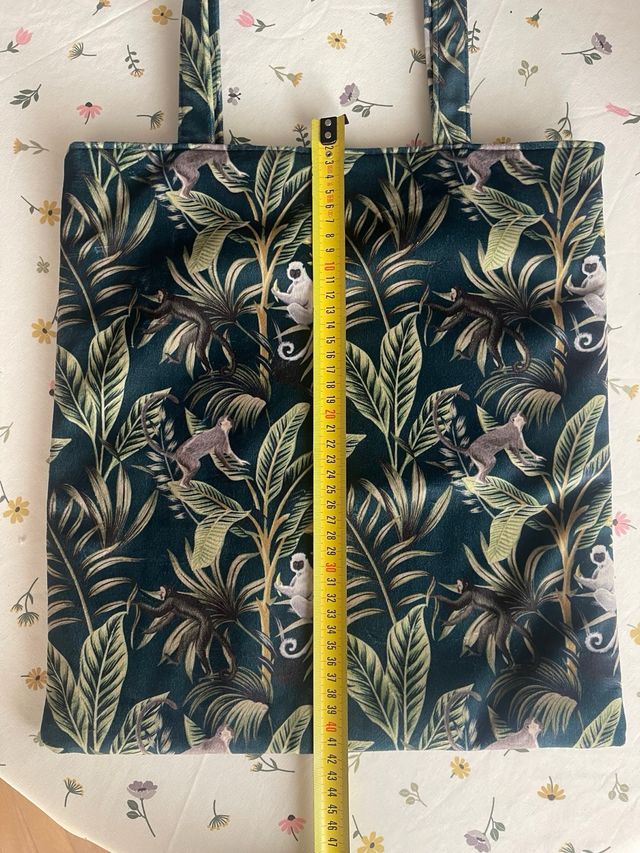 Bolso Tote Casa Verde Multicolor Nuevo