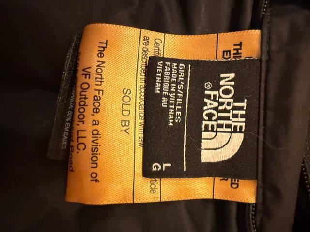 Chaqueta The North Face niña negra