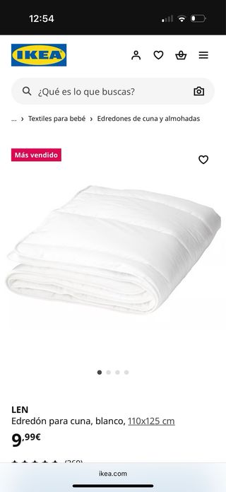 Textiles Ikea para cuna