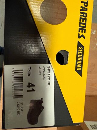 Zapatos de seguridad ESD Paredes negros