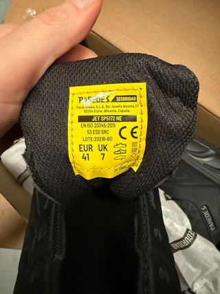 Zapatos de seguridad ESD Paredes negros