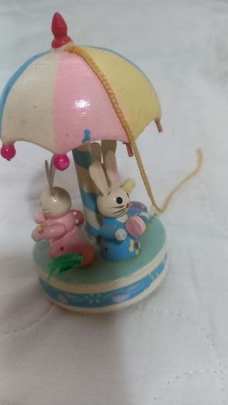 Giostrina coniglietti in legno