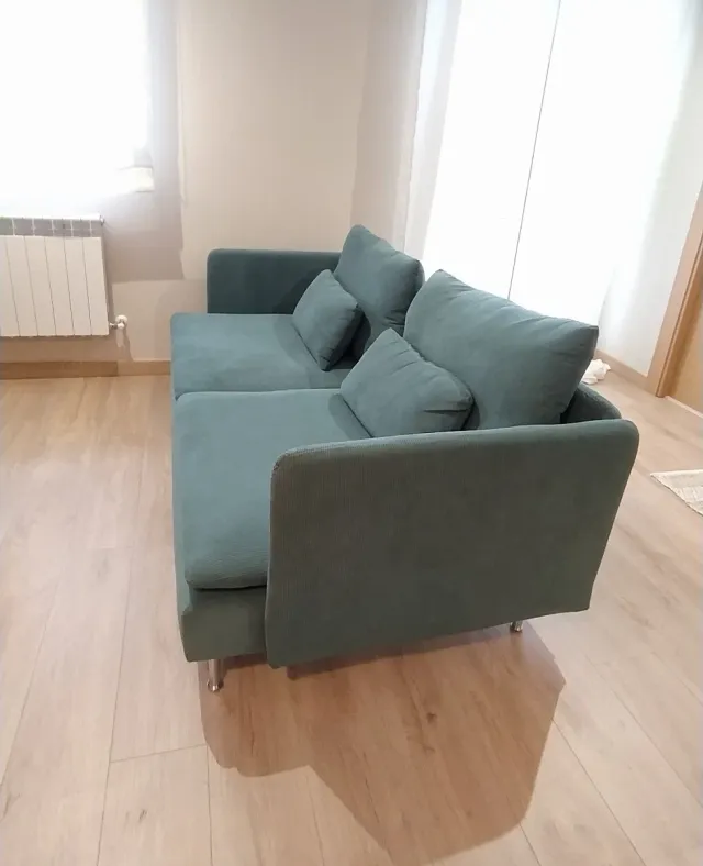 Sofá IKEA SÖDERHAMN 3 plazas verde turquesa