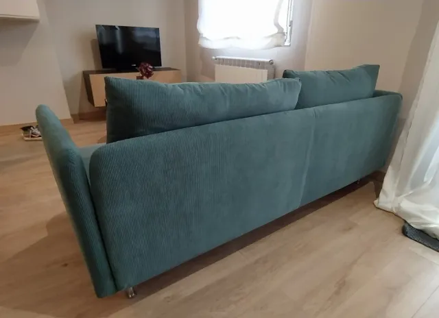 Sofá IKEA SÖDERHAMN 3 plazas verde turquesa