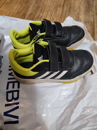 Scarpe Bambino Adidas Velcro Nero Giallo