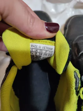 Scarpe Bambino Adidas Velcro Nero Giallo