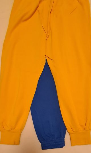 Pantaloni tuta donna blu e gialli
