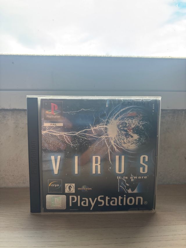 Jeu PS1 Virus - Version PAL Complète, état Correct, Pour Collectionneurs