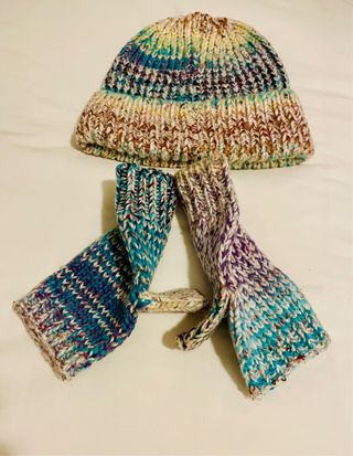 Conjunto Gorro y Mitones Tejidos