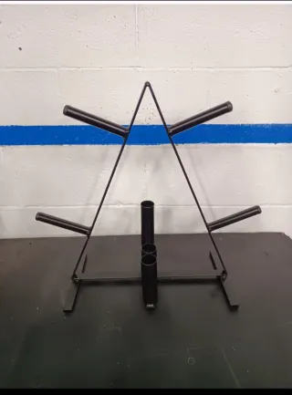 Soporte para discos de pesas decathlon domyos