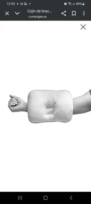 Cojín de lactancia blanco marca Cambrass