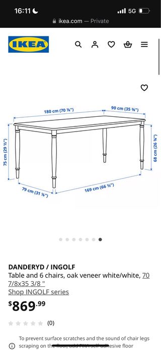 Mesa comedor Ikea (DANDERYD)