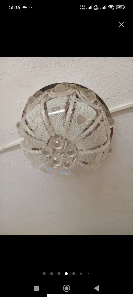 Lámpara de techo con mando y colores