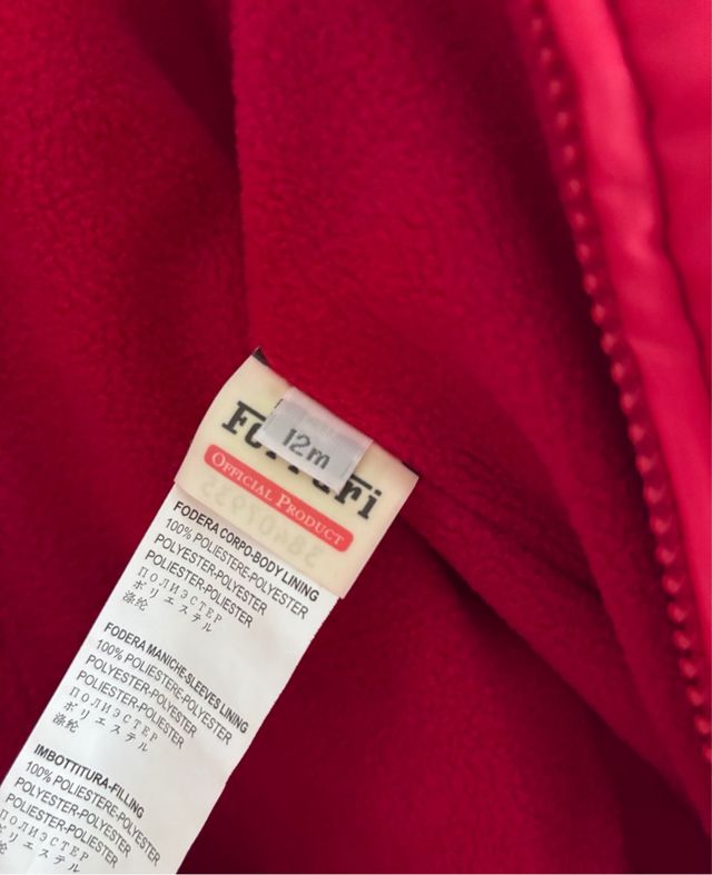 Traje de esquí Bebé Ferrari Rojo