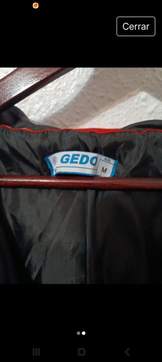 Chaqueta Gedo Talla M Negra y Roja