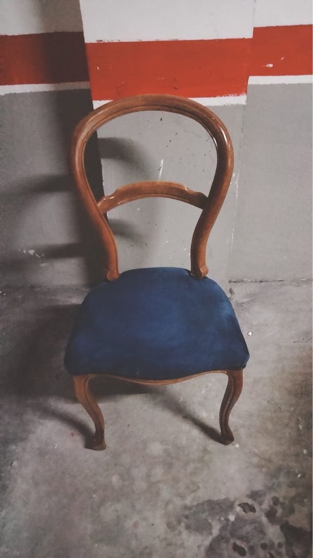 5 sillas de comedor tipo isabelina