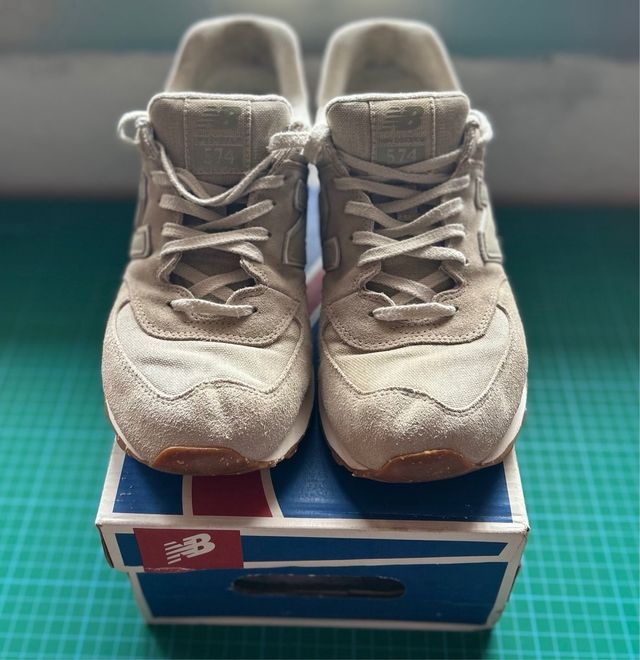 Zapatillas New Balance 574 ML574SEA Beige/Gris