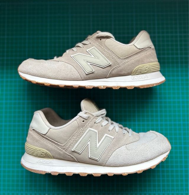 Zapatillas New Balance 574 ML574SEA Beige/Gris