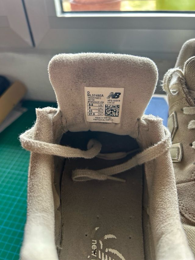 Zapatillas New Balance 574 ML574SEA Beige/Gris