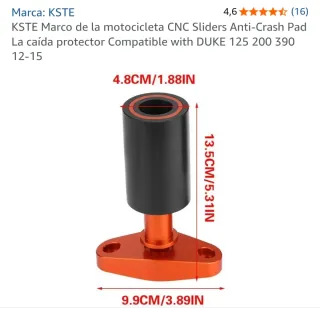 Protector de caídas naranja y negro