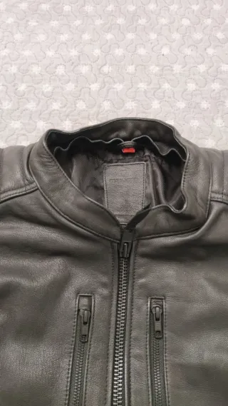 Chaqueta Biker Cuero Hombre
