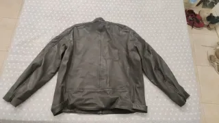 Chaqueta Biker Cuero Hombre