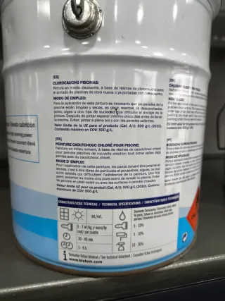 2x4 Pintura para piscinas BLA TEM clorocaucho