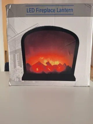 Chimenea LED Decorativa Negra