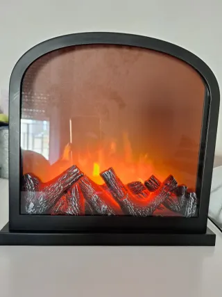 Chimenea LED Decorativa Negra