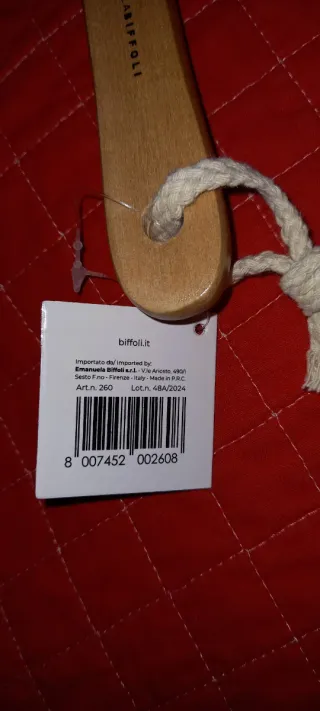 Spazzola corpo setole naturali manico lungo