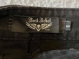 Falda vaquera negra cargo mujer Talla S