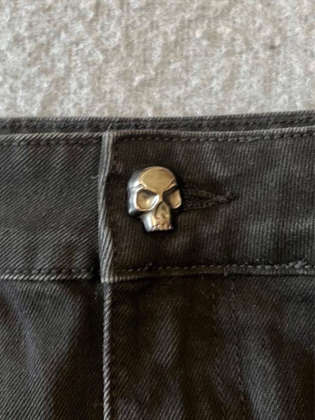 Falda vaquera negra cargo mujer Talla S