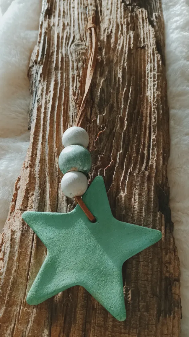 Pack de 8 Adornos Árbol Navidad Estrellas.