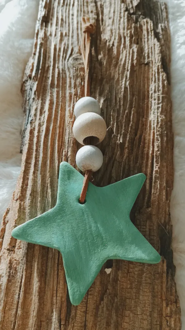Pack de 8 Adornos Árbol Navidad Estrellas.