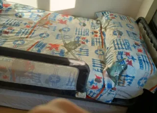 Barrera de Cama Extensible y Plegable