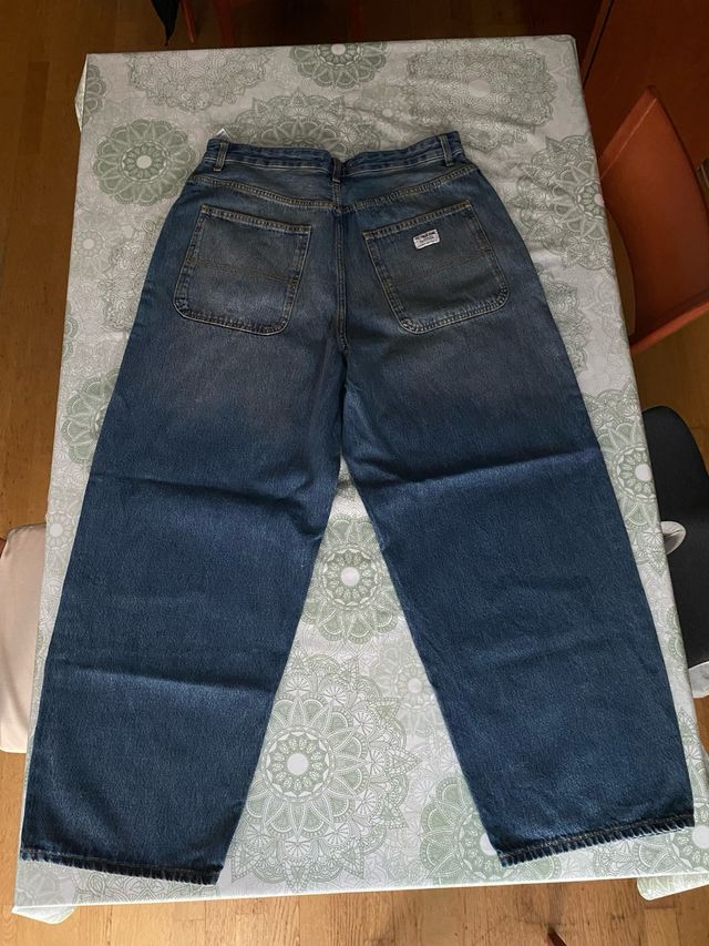 Pantalón Tejano Skater Fit Azul marino